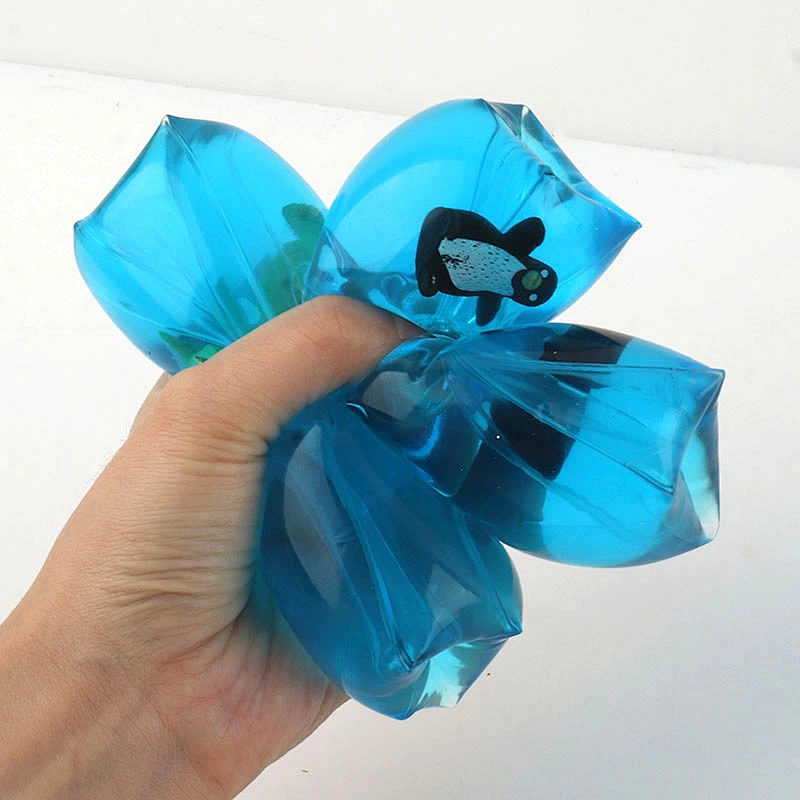 Filling sea animals inside water snake toy